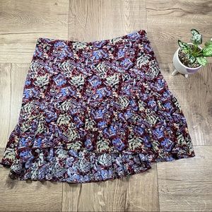 Free People Nadia Ruffle Mini Skirt